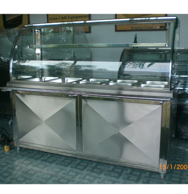 stainless steel curve glass bainmarie for sale in sri lanka