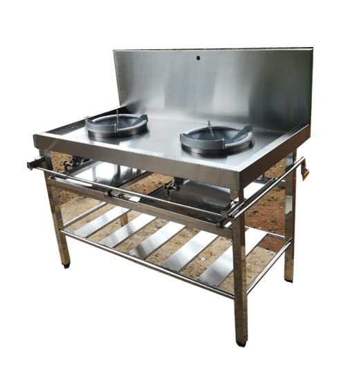 stainless steel double burner wok high pressure for sale in sri lanka